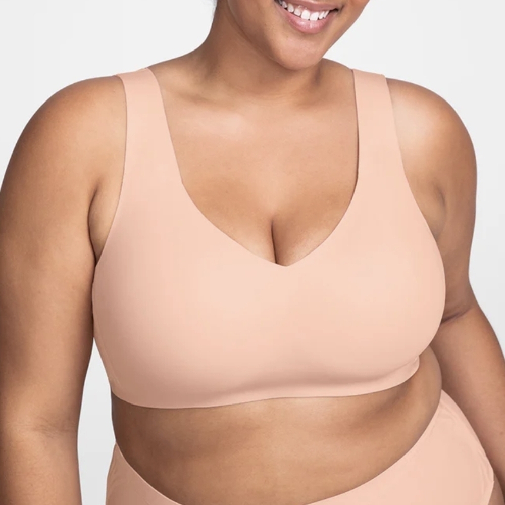 Honeylove V-Neck Bra Rose Tan 1X